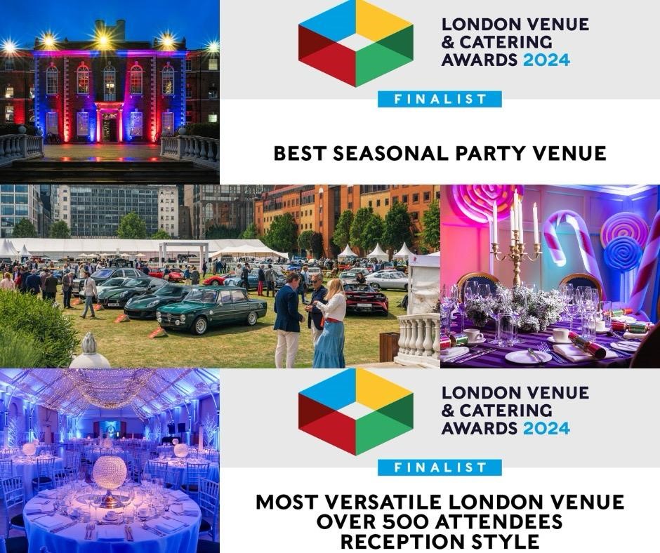 We’ve been shortlisted for two London Venue & Catering Awards 2024!